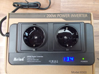 Predám menič DC 12/24V na AC 230V + 4x USB