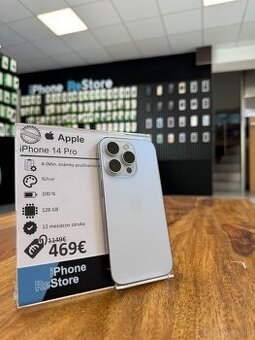 ZÁRUKA 1 ROK |  iPhone 14 Pro 128GB Silver