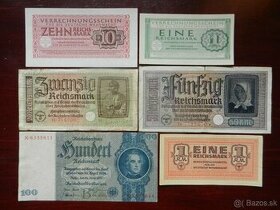 Vojnové Nemecké bankovky - 1