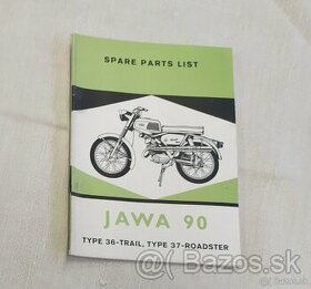 Katalóg náhradných dielov Jawa 90 roadster / trail - 1