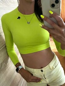 Wolfnation Lime Green long top XS/S