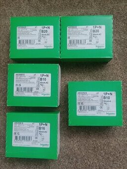 Nové prúdové chrániče Schneider Electric B10, B16, B20