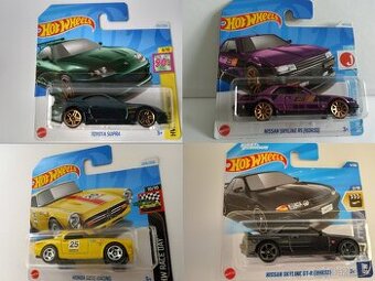 HOT WHEELS - TOYOTA SUPRA,NISSAN, HONDA - 1