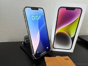 ✅ako NOVÝ iPhone 14 White 100% Zdravie Batérie TOP STAV