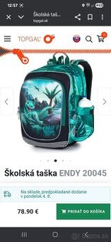 Nová Topgal školská taška