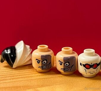 Lego Batman 2006 - 2008. Two-Face, Mr. Freeze hlavičky