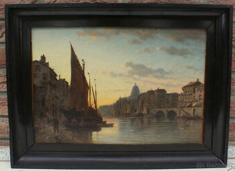 Starý obraz Charles Euphrasie KUWASSEG (1833-1904)