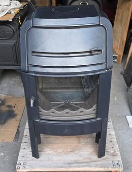 Liatinové kachle Jotul F 220 modročierný smalt