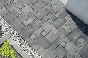 Zámková dlažba 6cm, 4 formát antracit-sivá