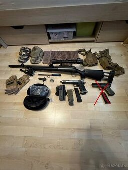 Airsoft M24 Snow Wolf upgrade + výbava