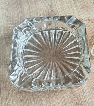 Sklenený popolník - Art Deko - 1