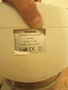 Teplovzdušný ventilátor Orava - 1