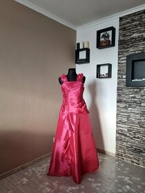 Elegantné spoločenské šaty ružové 42- 46