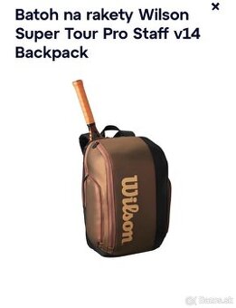 Batoh na rakety Wilson SUPER TOUR PRO STAFF w14 backpack