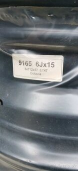 Predám nové plechové disky 5x112 r16