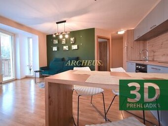 3D / EXKLUZÍVNE / 1 IZBOVÝ APARTMÁN (BALKÓN), NOVÁ LESNÁ