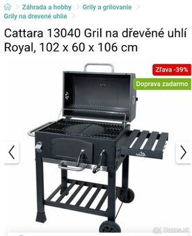 gril na drevené uhlie