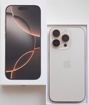 iPhone 16 Pro Desert Titanium BATERIE 100% TOP