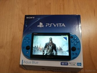 Predám PS VITA 2000 Aqua blue + 128 GB SD2VITA + 60 hier