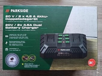 PARKSIDE® Nabíjačky Aku 20 V/ 12A , Dual 4,5A a 2,4A