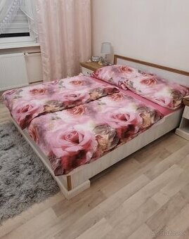 Manzelska postel + 2x nocny stolik - 1