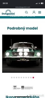 Ford Mustang Shelby gt 500 de Agostini 1:6