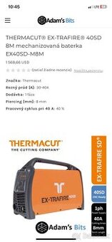 Predam plazmovu profi rezacku thermacut 40 sd