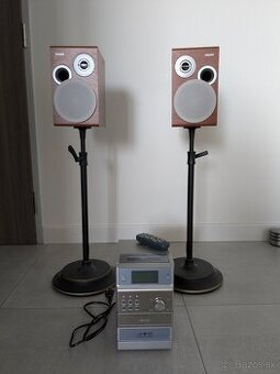 Hifi veža Philips + reproduktory so stojanmi
