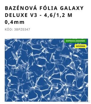 Bazénová fólia 4,66x1,22