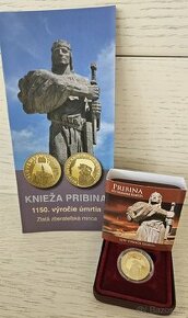 Zlata zberatelska minca 100€ Knieza Pribina 2011 - 1