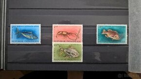 Poštové známky č.155 - Indonézia - ryby komplet