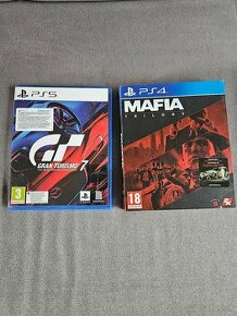 Predám Gran Turismo 7 CZ(PS5) + Mafia Trilogy CZ ( PS4)