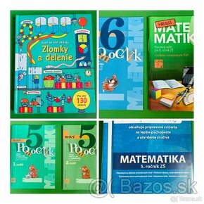 Matematika pre 5. a 6. ročník - pracovné zošity a kniha