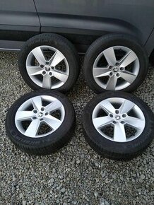 16" alu ŠKODA + letné pneu originál.