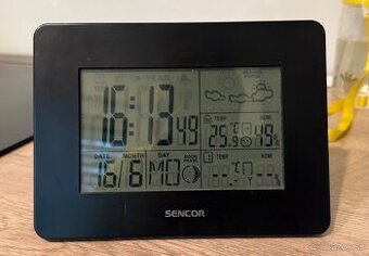 Meteostanica a hodiny s alarmom Sensor SWS 50B