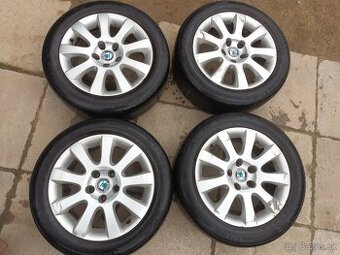 4ks Alu kola original Škoda 5x112 R16