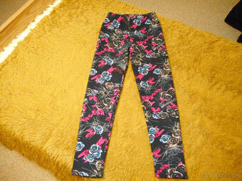 dievčesnké zateplené legíny 134cm