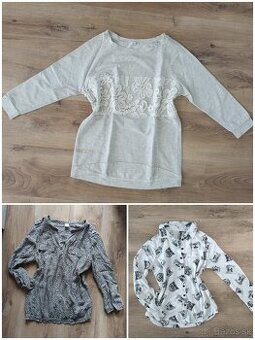 Svetrík + 2 blúzky