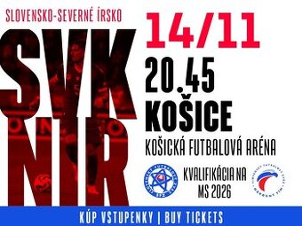 Slovensko vs Severné Írsko predám 4 lístky