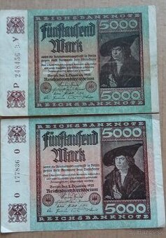 2x 5000 mark 1922