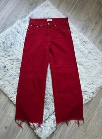 NOVÉ dámske červené džínsy značky Zara - 1