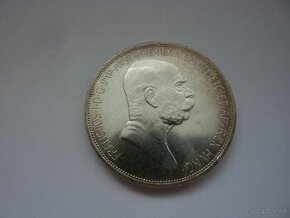 R-U Jubilejná 5 koruna 1908 v krásnom zbierkovom stave - 1