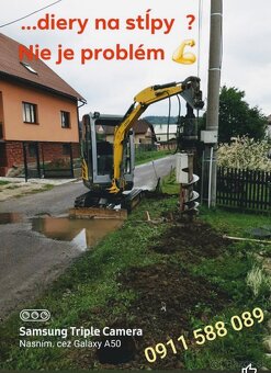 Minibager bager traktorbager kontajner zemné prace