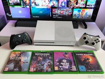 XBOX ONE S 1TB / 2X OVLÁDAČ / HRY
