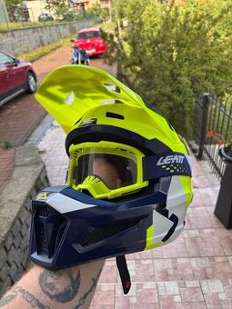 Motocross prilba a okuliare Leatt