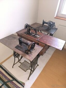Starožitné šijacie stroje a 2 rádia