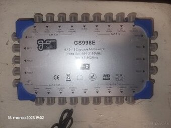 Nový - Satelitný multiprepínač GoSAT GS998E