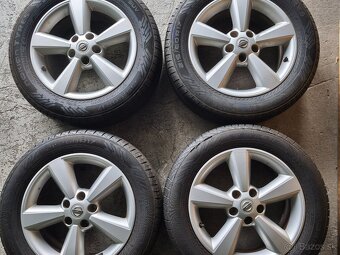 Alu disky 5x114,3 r17 letné pneumatiky 215/60 r17 Nokian 7mm
