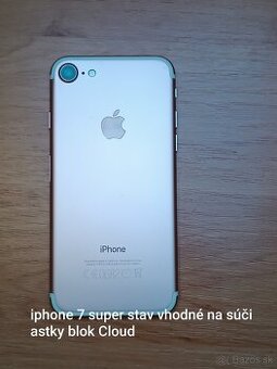 📱 iPhone 7 – SUPER STAV – na súčiastky / iCloud blok 🔧 Pr