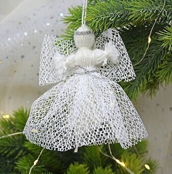 Sada textilných anjelov